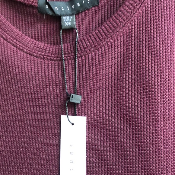 Sanctuary Bare Shoulder thermal tee XS - Picture 4 of 5